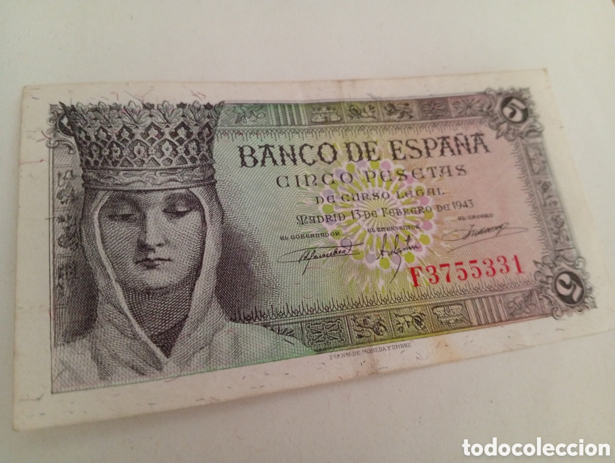 Billetes espa&ntilde;oles: Billete espa&ntilde;ol buen estado