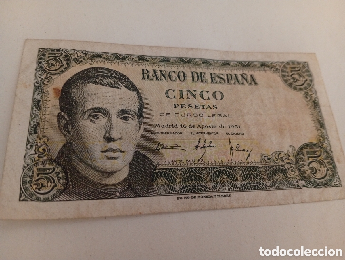 Billetes espa&ntilde;oles: Billete espa&ntilde;ol buen estado