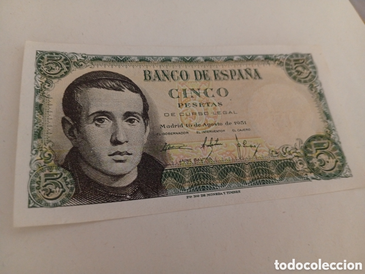 Billetes espa&ntilde;oles: Billete espa&ntilde;ol buen estado