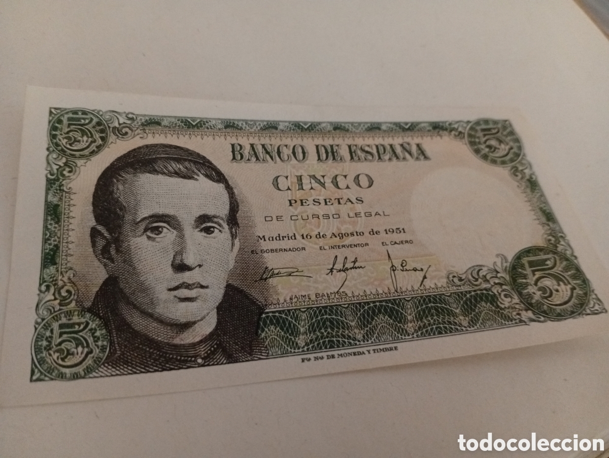 Billetes espa&ntilde;oles: Billete espa&ntilde;ol buen estado