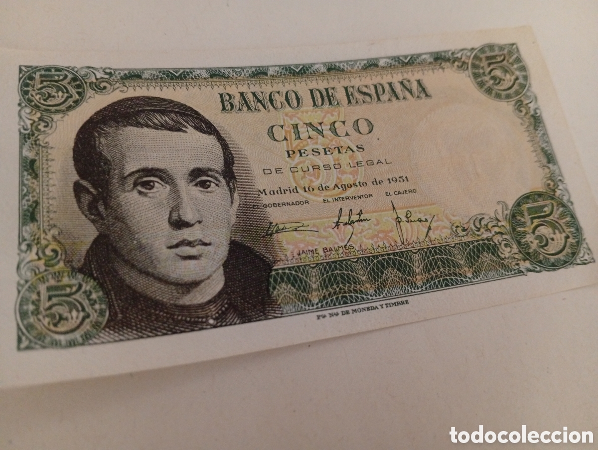 Billetes espa&ntilde;oles: Billete espa&ntilde;ol buen estado