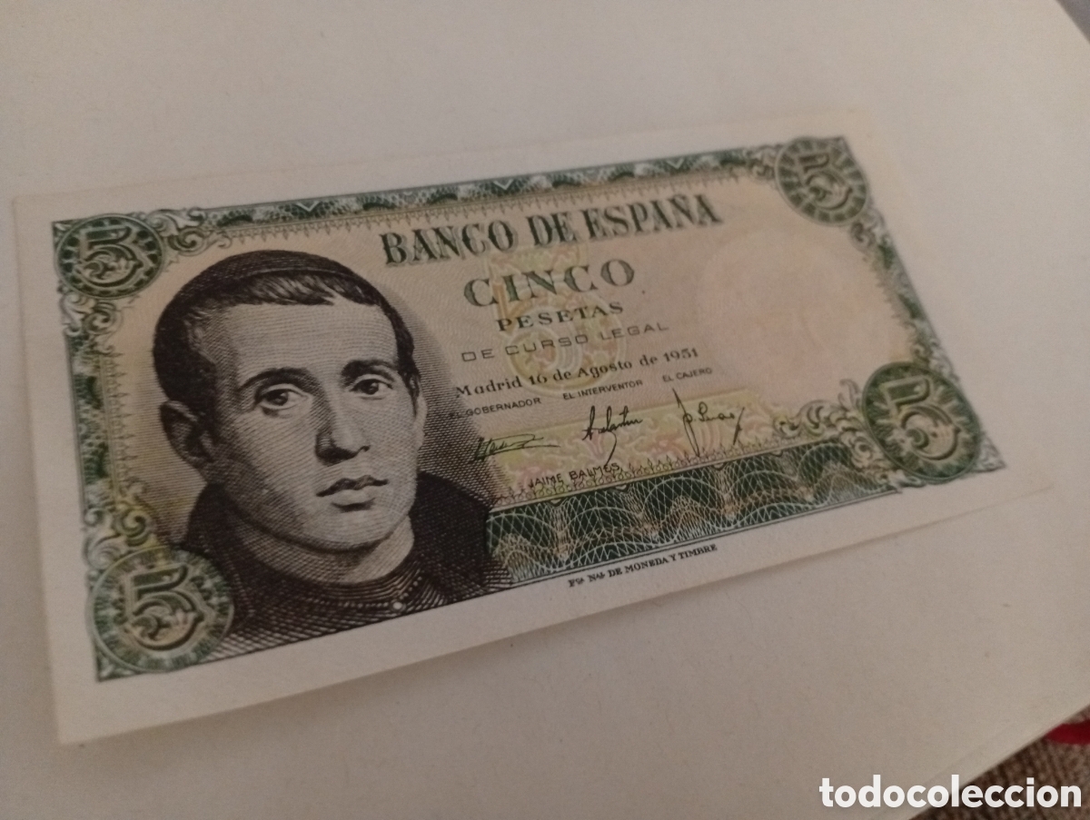 Billetes espa&ntilde;oles: Billete espa&ntilde;ol buen estado