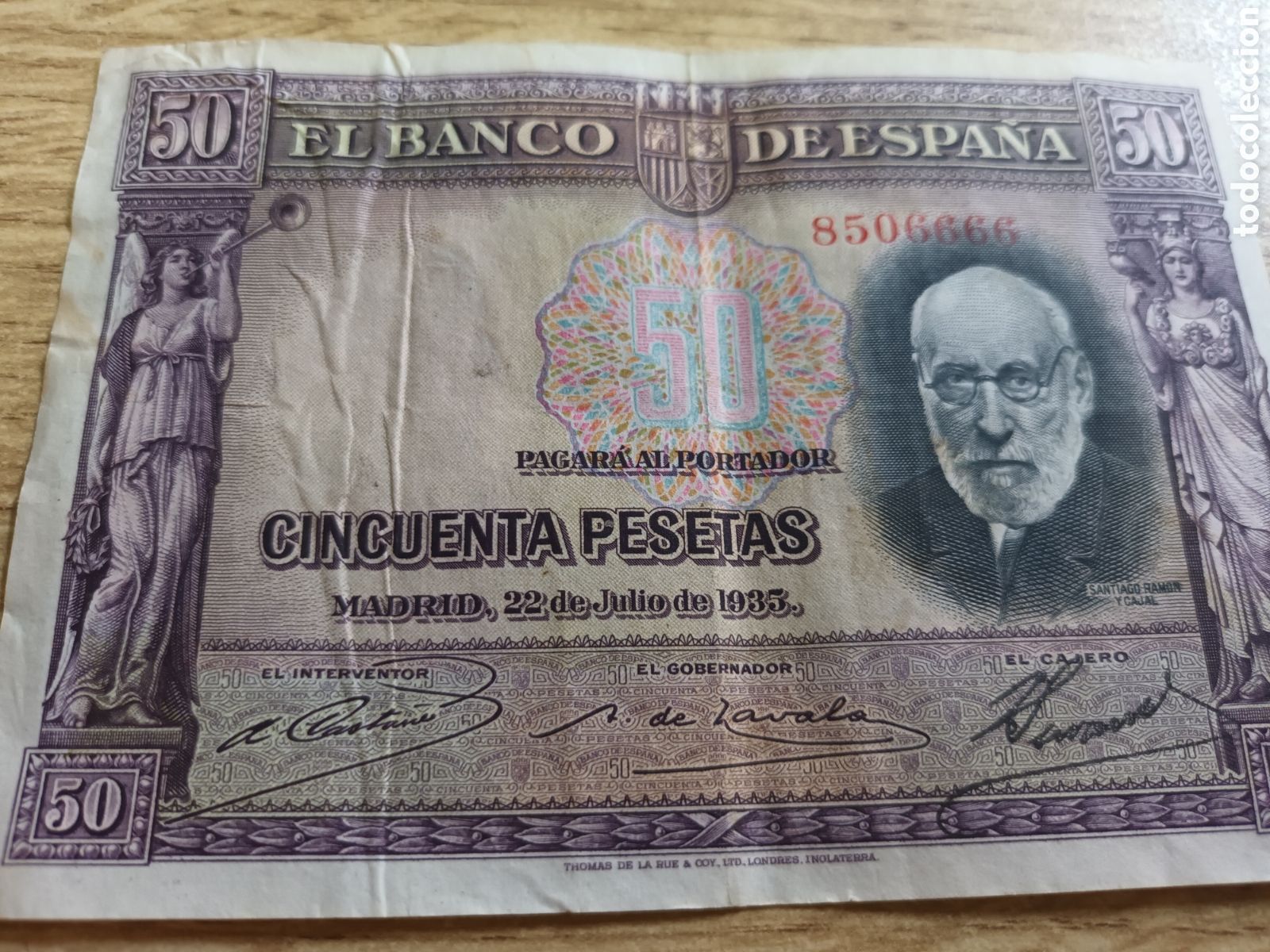 Billetes espa&ntilde;oles: BILLETE DE 50 PESETAS DEL 22 DE JULIO DE 1935