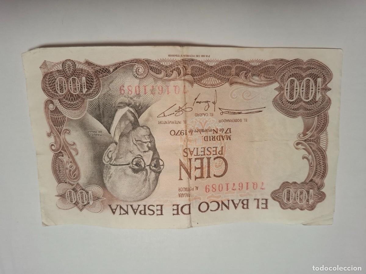 Billetes espa&ntilde;oles: 100 PESETAS DE 1970 SERIE 7Q-089