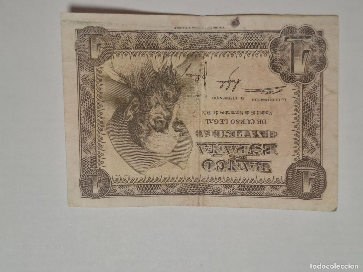 Billetes espa&ntilde;oles: 1 PESETA DE 1951 SERIE L-282