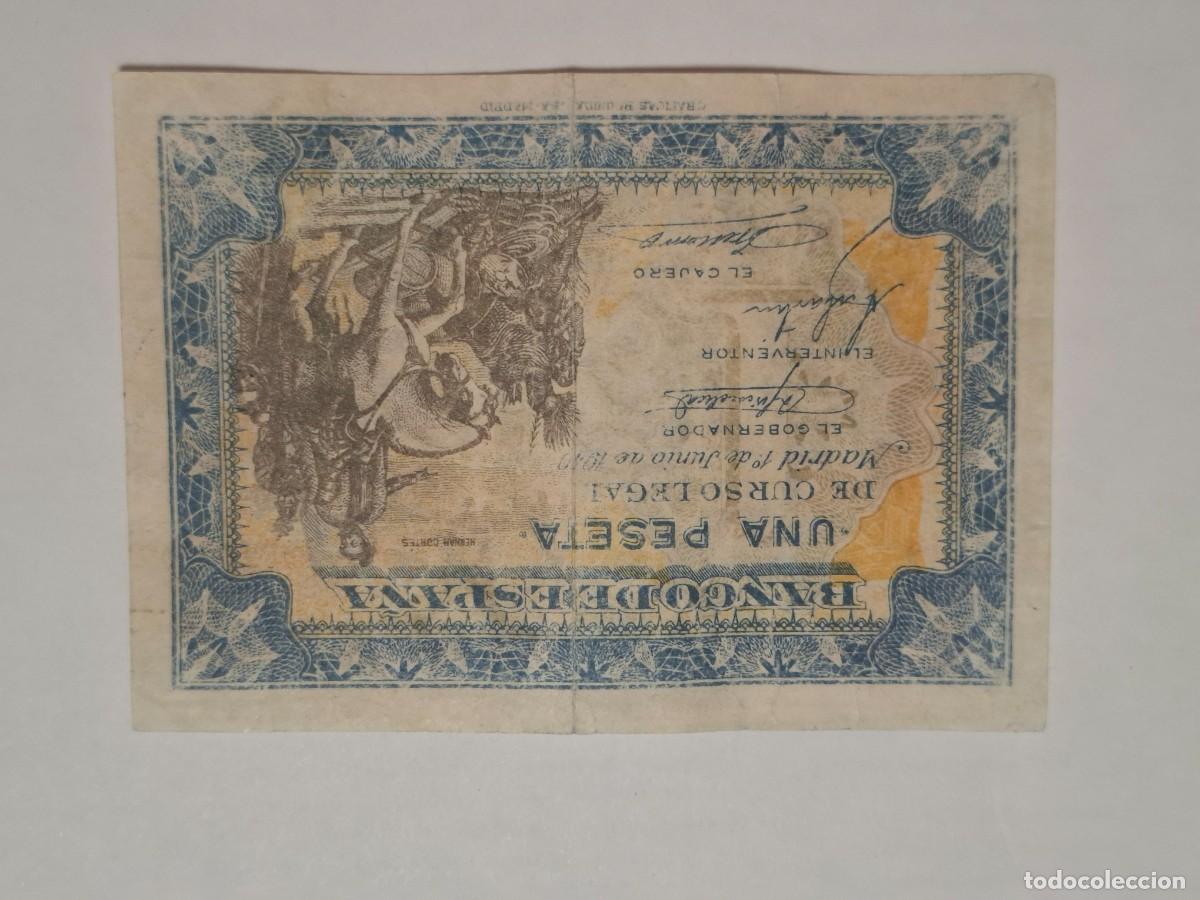 Billetes espa&ntilde;oles: 1 PESETA DE 1940 SERIE B-815 CABALLITO