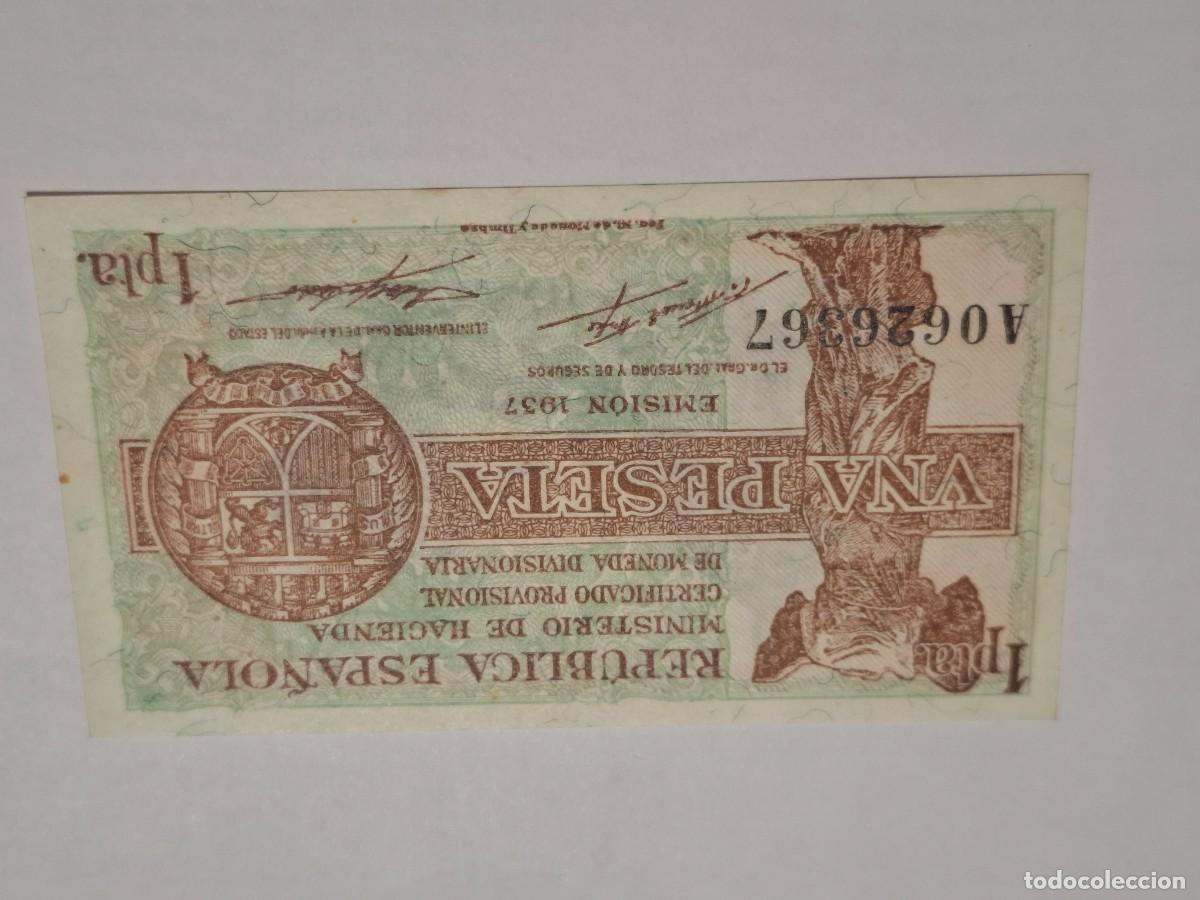 Billetes espa&ntilde;oles: 1 PESETA DE 1937 SERIE A-367 SC