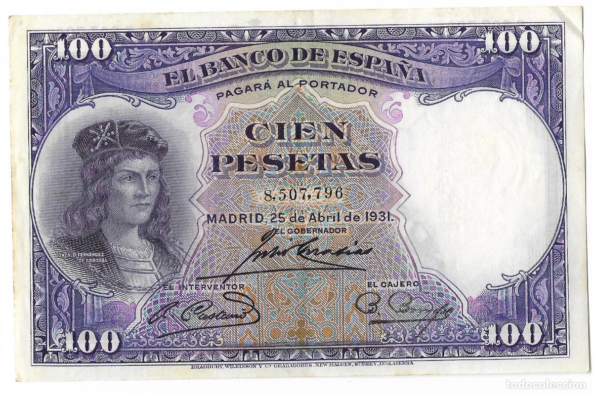 Billetes espa&ntilde;oles: BANCO DE ESPA&Ntilde;A - 100 PESETAS 1931
