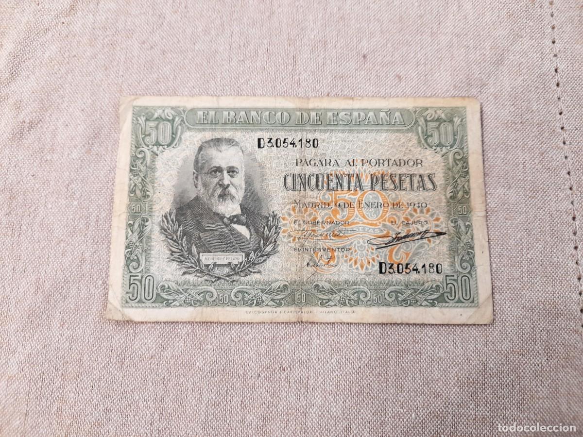 Billetes espa&ntilde;oles: Billete de 50 Pesetas 1940