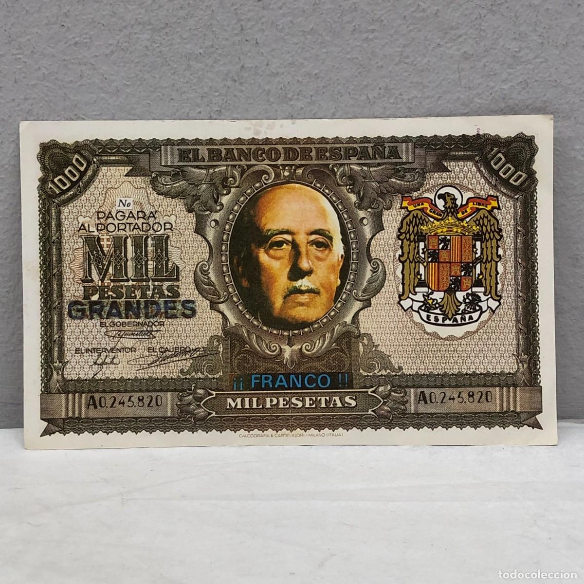 Billetes espa&ntilde;oles: ANTIGUO BILLETE - FRANCISCO FRANCO - 1000 PTAS. - MIL PESETAS - MBC+ / 1298