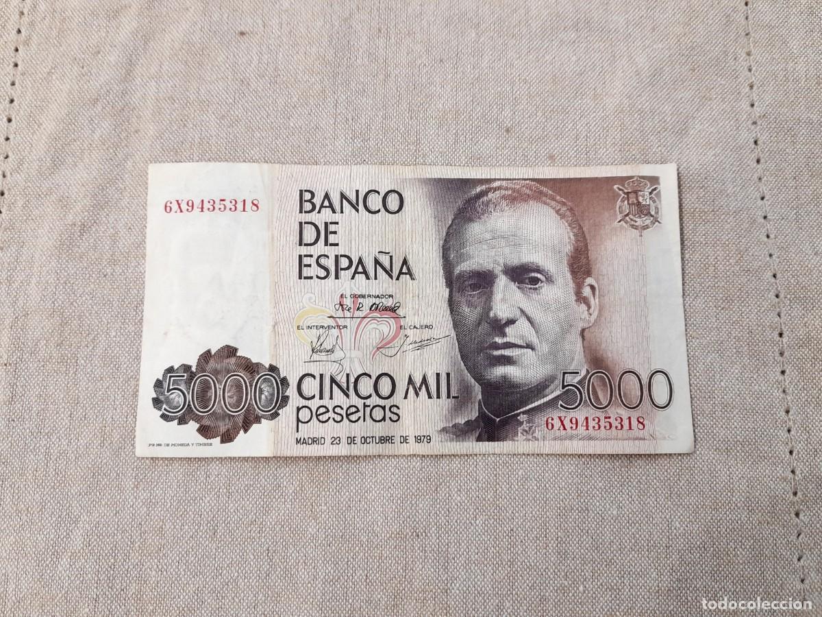 Billetes espa&ntilde;oles: Billete de 5000 Pesetas 1979
