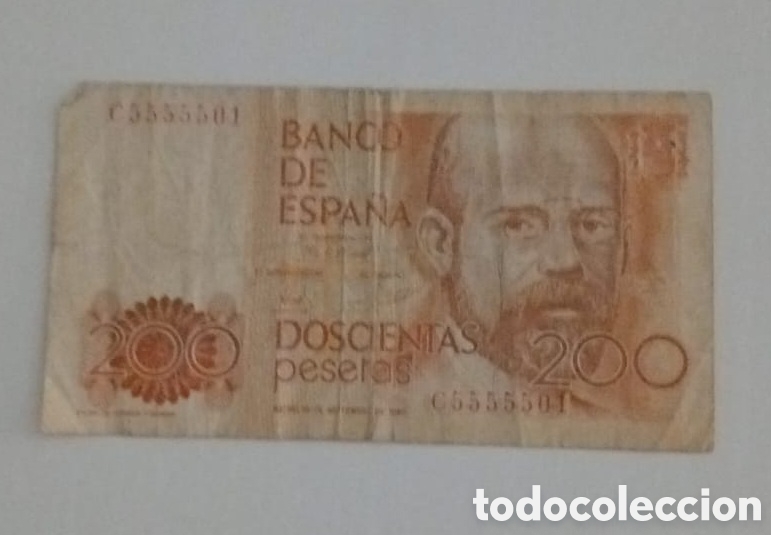 Billetes espa&ntilde;oles: BILLETE 200 PESETAS. 1980 - Foto 1