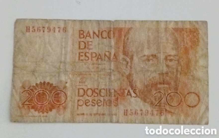 Billetes espa&ntilde;oles: BILLETE 200 PESETAS. 1980