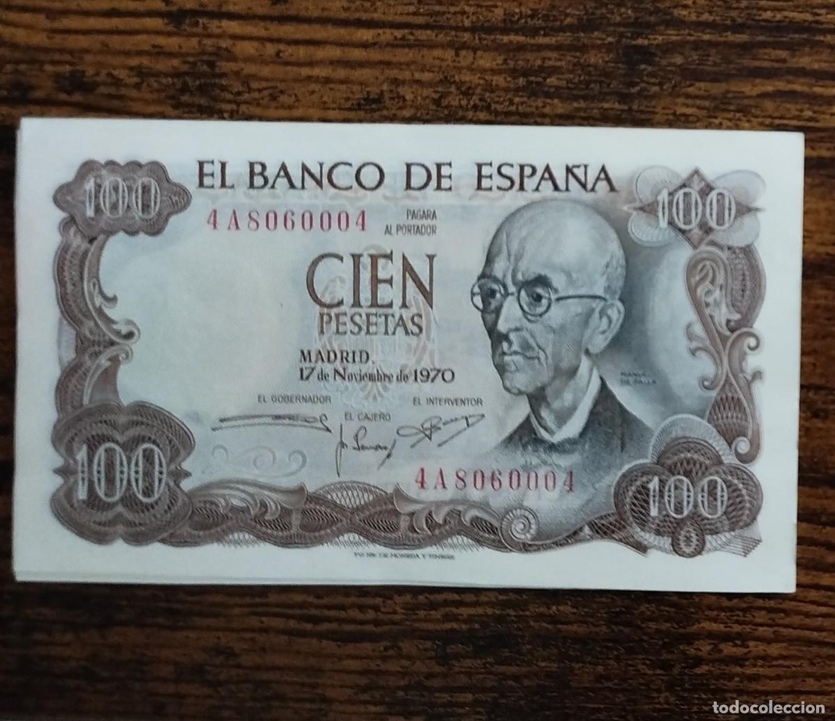 Billetes espa&ntilde;oles: 47 billetes 100 pesetas 1970 SC CORRELATIVOS
