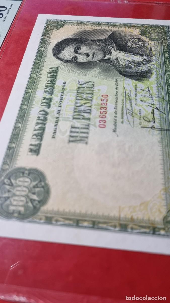 Billetes espa&ntilde;oles: ESTADO ESPA&Ntilde;OL SANTILLAN PRECIOSO PMG | SOLO ACEPTO PAYPAL| BILLETE 1000 PESETAS 1949 LEER DESCRIPCI