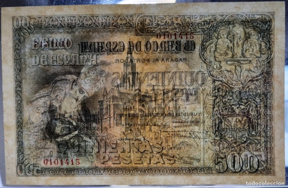 Billetes espa&ntilde;oles: ESTADO ESPA&Ntilde;OL ORGAZ PRECIOSO | SOLO ACEPTO PAYPAL| BILLETE 500 PESETAS 1940 LEER DESCRIPCION
