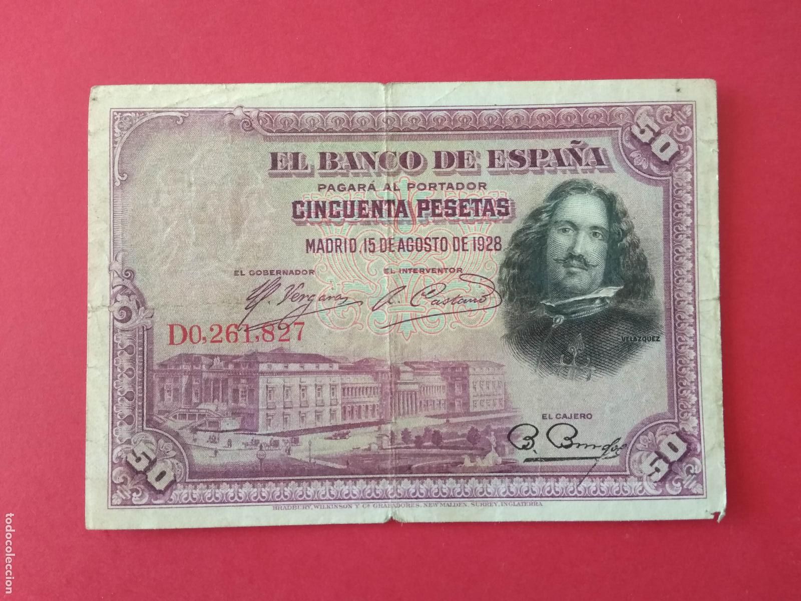 Billetes espa&ntilde;oles: BILLETE ESPA&Ntilde;A A&Ntilde;O 1928 BANCO DE ESPA&Ntilde;A 50 PESETAS CINCUENTA PTAS