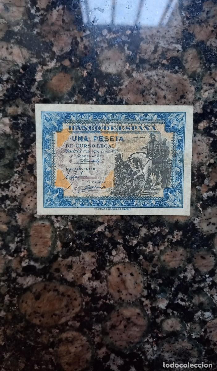 Billetes espa&ntilde;oles: Sin serie billete 1 peseta 1940 Espa&ntilde;a caballito