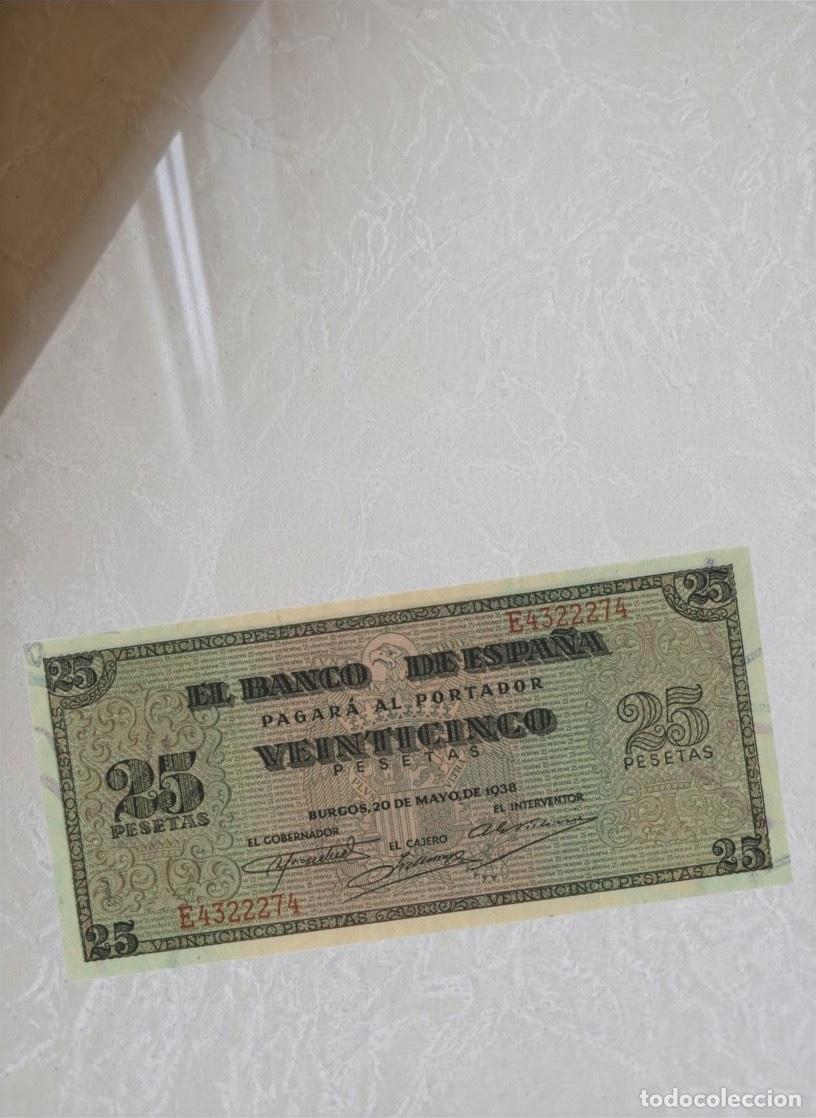 Billetes espa&ntilde;oles: Spain 25 Pesetas 1938 Banknote