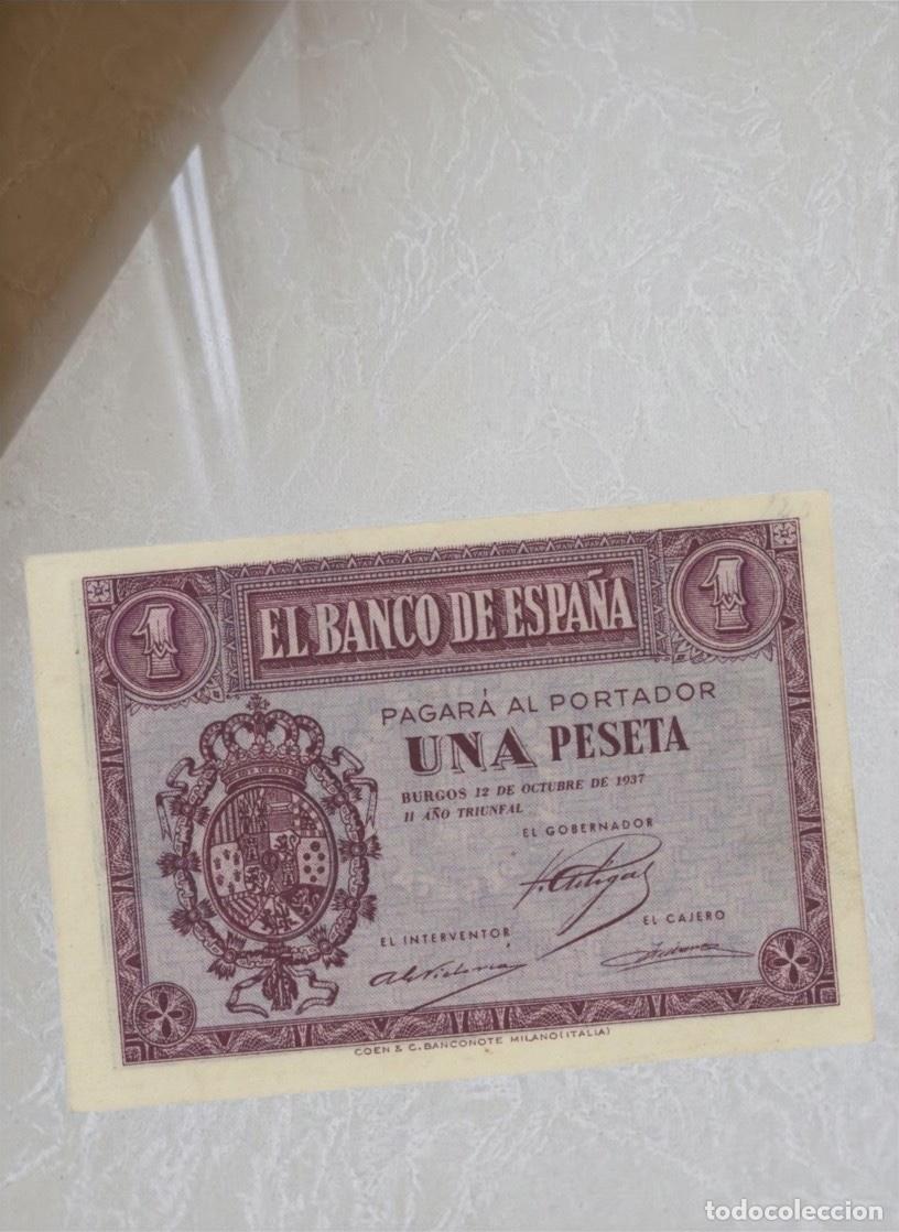 Billetes espa&ntilde;oles: Spain 1 Peseta 1937 Banknote