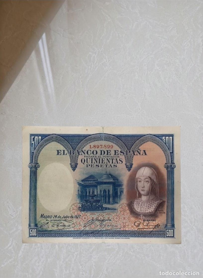 Billetes espa&ntilde;oles: Spain 500 Pesetas 1927 Banknote