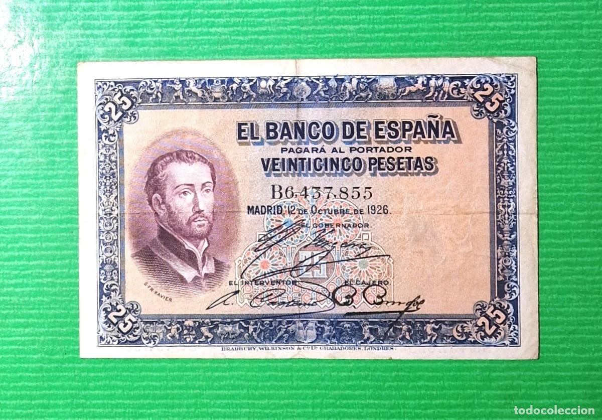 Billetes espa&ntilde;oles: XAVIER MUY BUEN EJEMPLAR | SOLO ACEPTO PAYPAL| BILLETE 25 PESETAS 1926 LEER DESCRIPCION