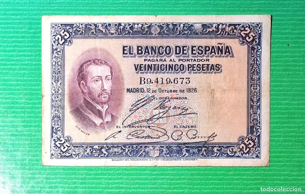 Billetes espa&ntilde;oles: XAVIER REPUBLICA MUY BUEN EJEMPLAR | SOLO ACEPTO PAYPAL| BILLETE 25 PESETAS 1926 LEER DESCRIPCION