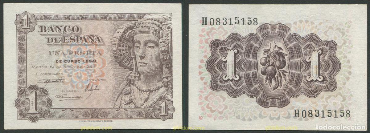 Spanish Banknotes: 264 ESPA&Ntilde;A 1948 1 Peseta Estado espa&ntilde;ol 19 de junio de 1948