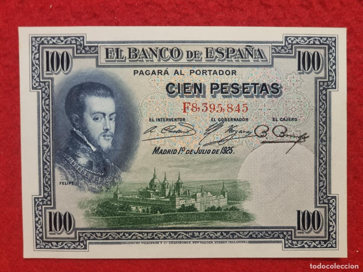 Billetes espa&ntilde;oles: BILLETE 100 PESETAS 1925 PLANCHA SIN CIRCULAR SERIE F ORIGINAL T845