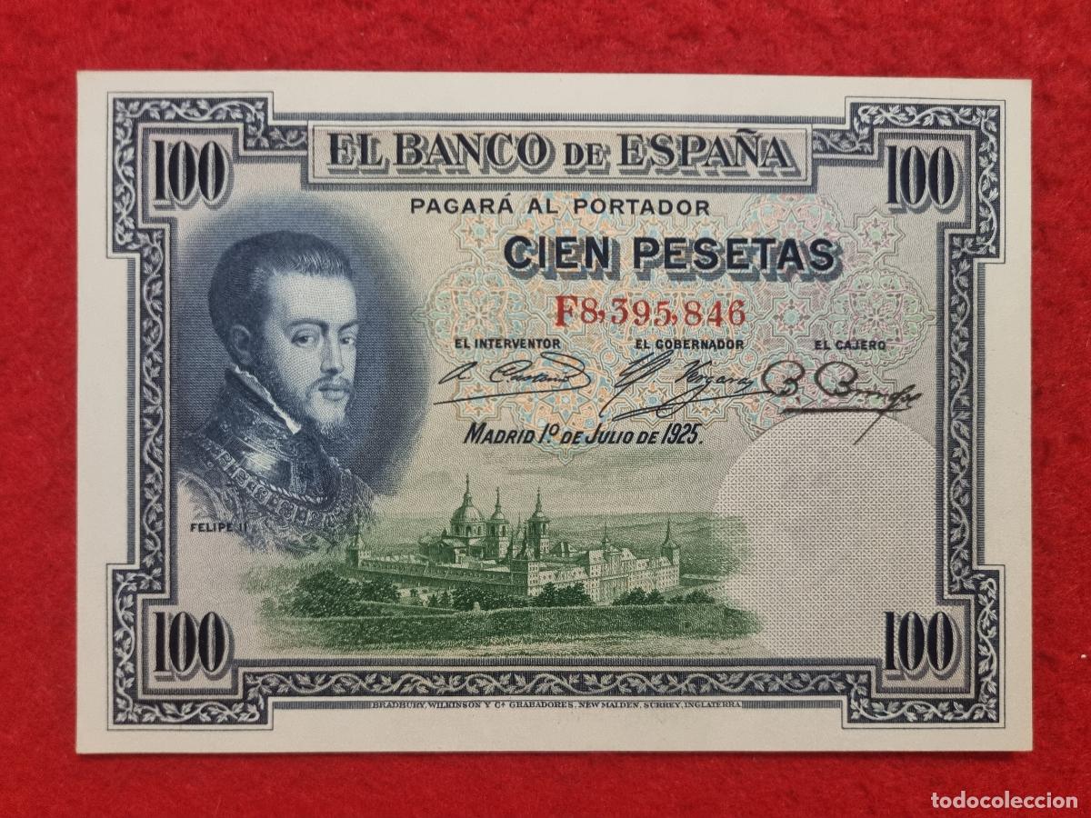 Billetes espa&ntilde;oles: BILLETE 100 PESETAS 1925 PLANCHA SIN CIRCULAR SERIE F ORIGINAL T846