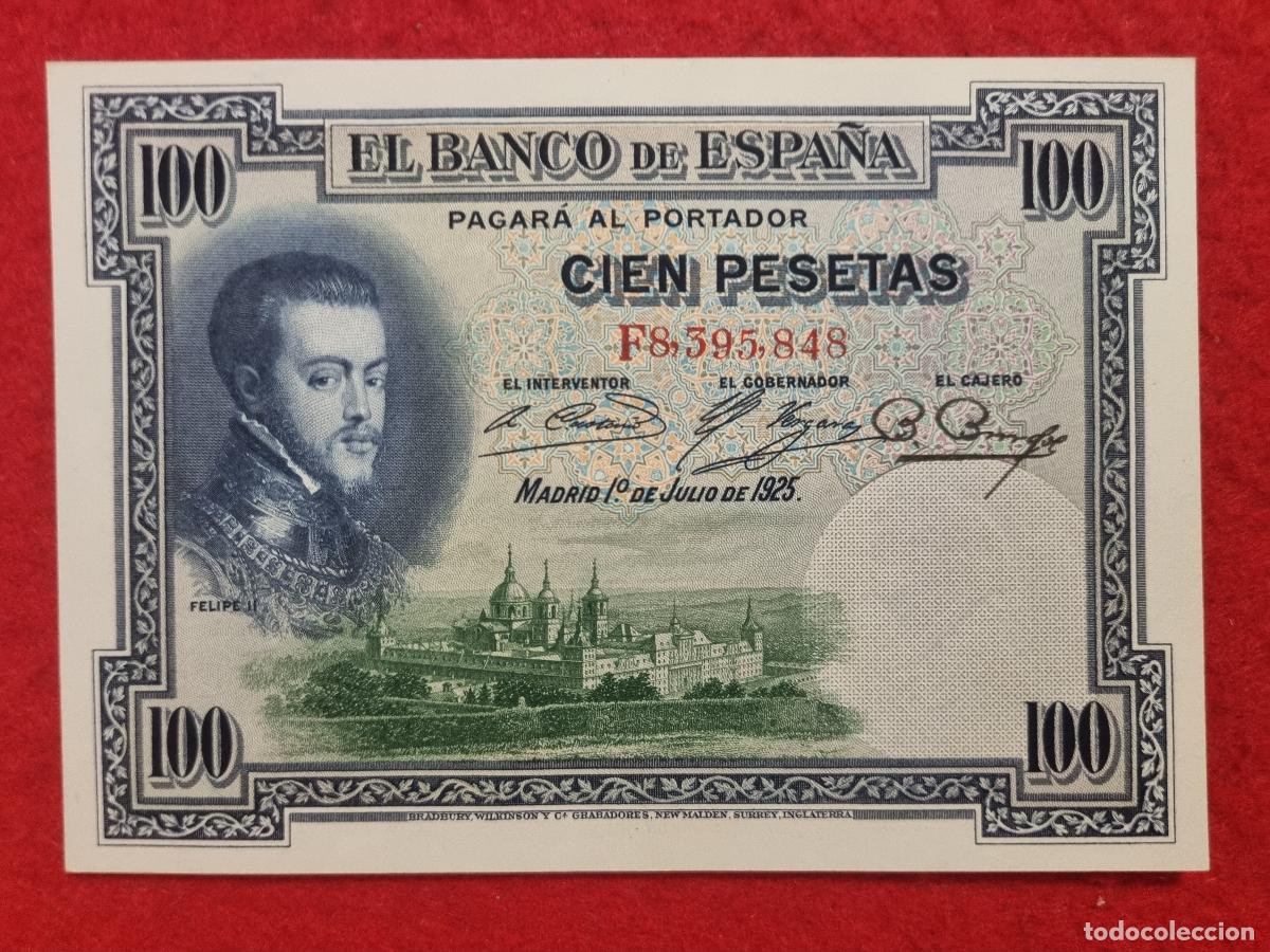 Billetes espa&ntilde;oles: BILLETE 100 PESETAS 1925 PLANCHA SIN CIRCULAR SERIE F ORIGINAL T848