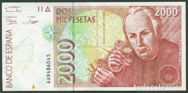 Billetes espa&ntilde;oles: ESPA&Ntilde;A. 2000 pesetas 1992.