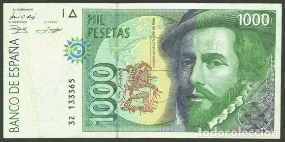 Billetes espa&ntilde;oles: ESPA&Ntilde;A. 1000 pesetas 1992.