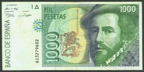 Billetes espa&ntilde;oles: ESPA&Ntilde;A. 1000 pesetas 1992.
