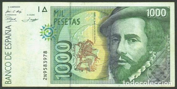 Billetes espa&ntilde;oles: ESPA&Ntilde;A. 1000 pesetas 1992.