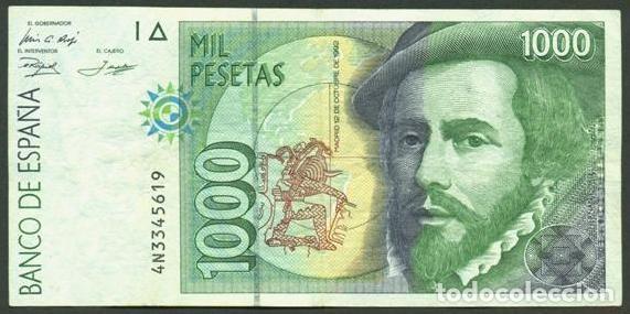 Billetes espa&ntilde;oles: ESPA&Ntilde;A. 1000 pesetas 1992.