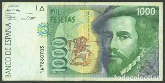 Billetes espa&ntilde;oles: ESPA&Ntilde;A. 1000 pesetas 1992.