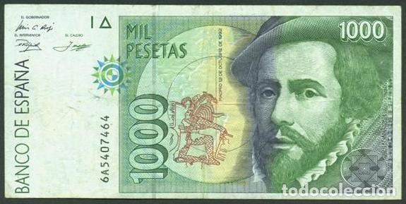 Billetes espa&ntilde;oles: ESPA&Ntilde;A. 1000 pesetas 1992.