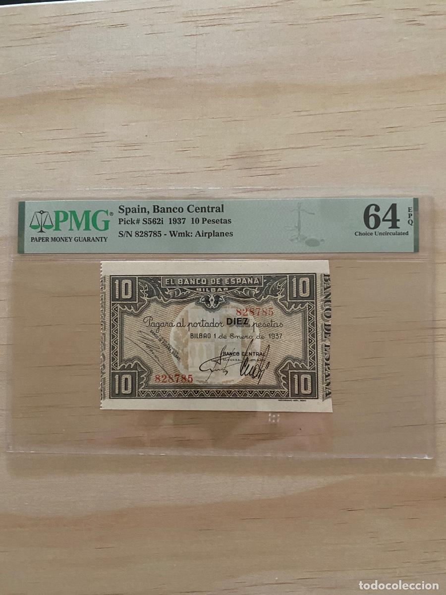Billetes espa&ntilde;oles: Billete 10 pesetas Bilbao a&ntilde;o 1937 pmg