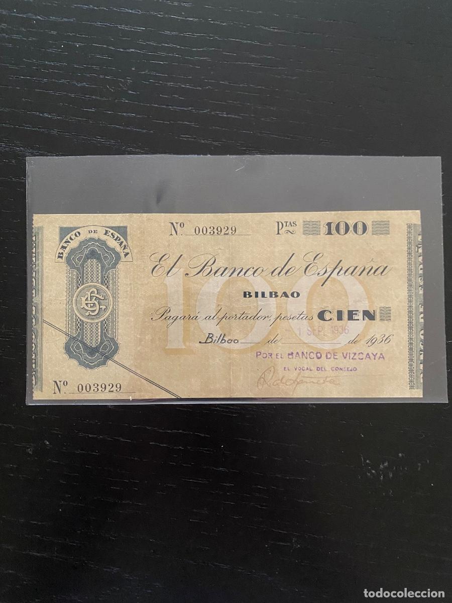 Billetes espa&ntilde;oles: Billete 100 pesetas Bilbao