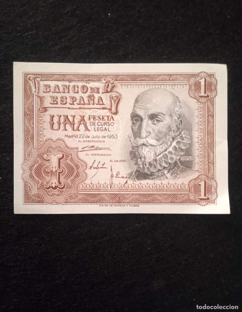 Billetes espa&ntilde;oles: Billetes Espa&ntilde;a 1 peseta de 1953 - Serie 1C