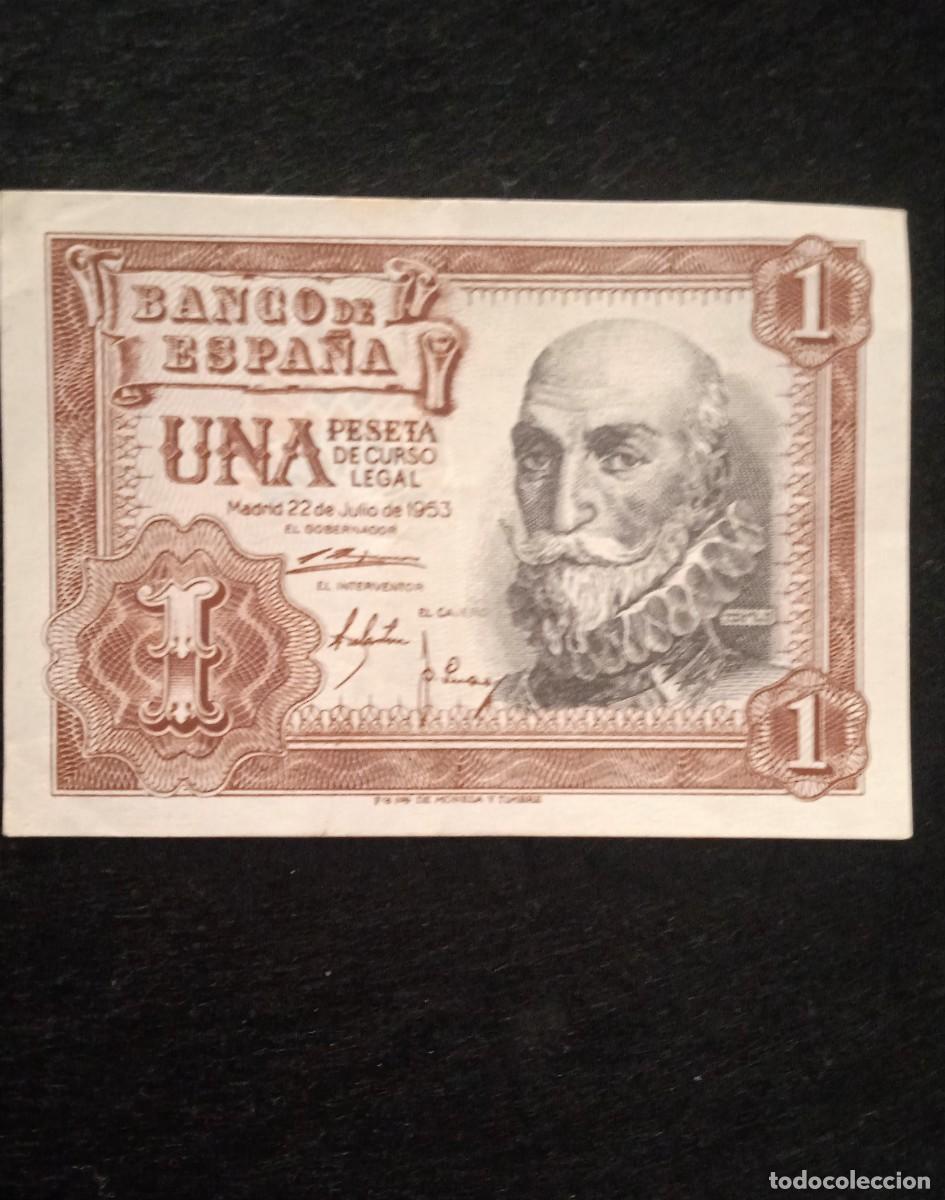 Billetes espa&ntilde;oles: Billetes Espa&ntilde;a 1 peseta de 1953 - Serie Z
