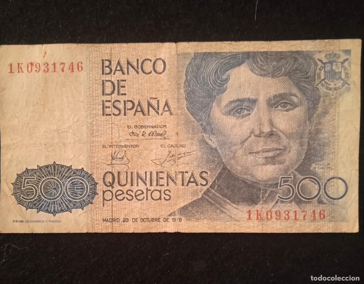 Billetes espa&ntilde;oles: Billetes Espa&ntilde;a 500 pesetas de 1979 - Serie 1K