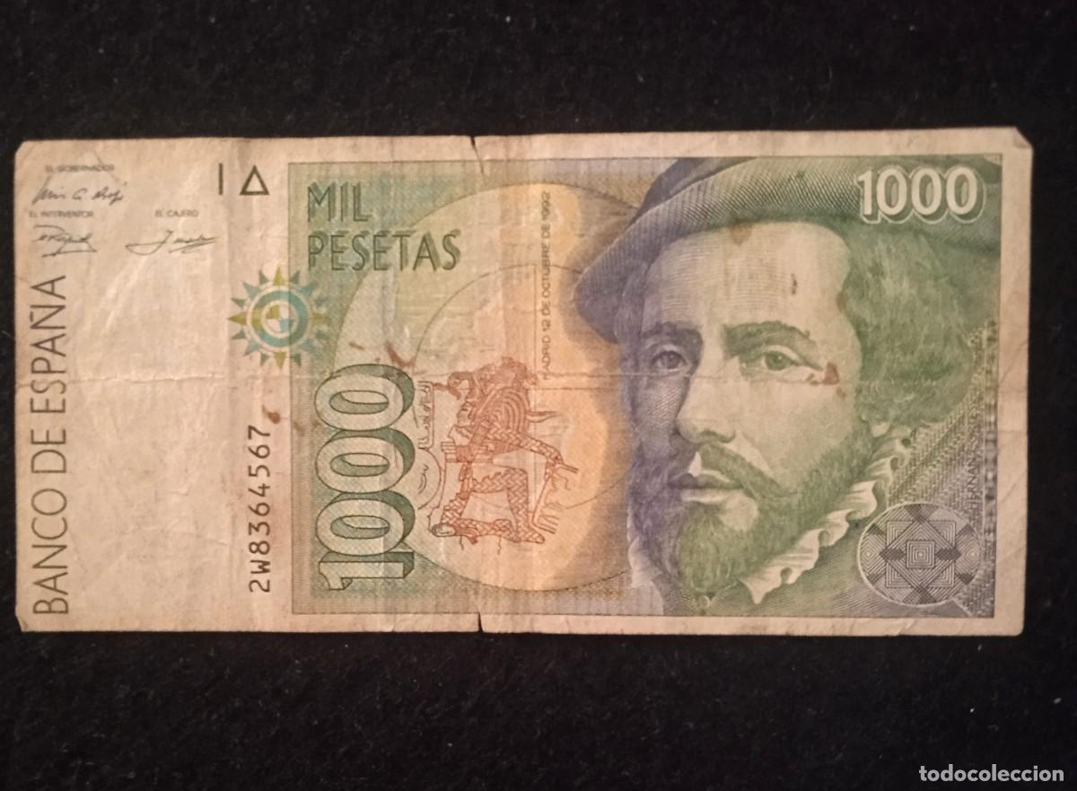 Billetes espa&ntilde;oles: Billetes Espa&ntilde;a 1000 pesetas de 1992 - Serie 2W