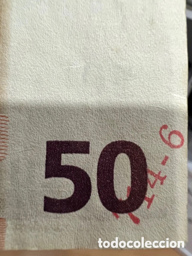 Billetes espa&ntilde;oles: Billete 50 euros con error - Foto 4