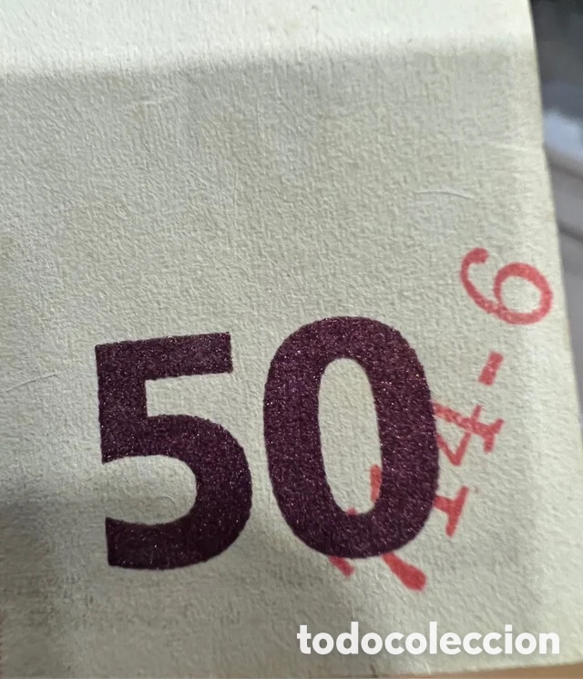 Billetes espa&ntilde;oles: Billete 50 euros con error - Foto 5