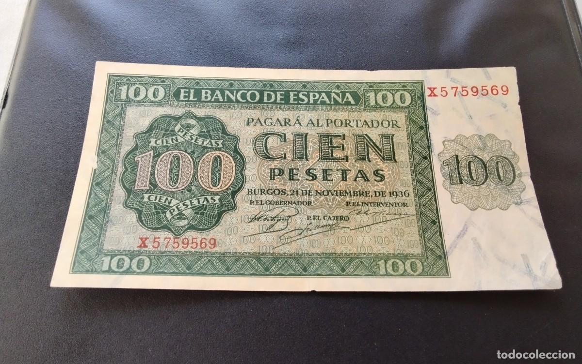 Billetes espa&ntilde;oles: BILLETE DE 100 PTS 1936 &rdquo;BURGOS&rdquo; , MUY BUENA CONSERVACION