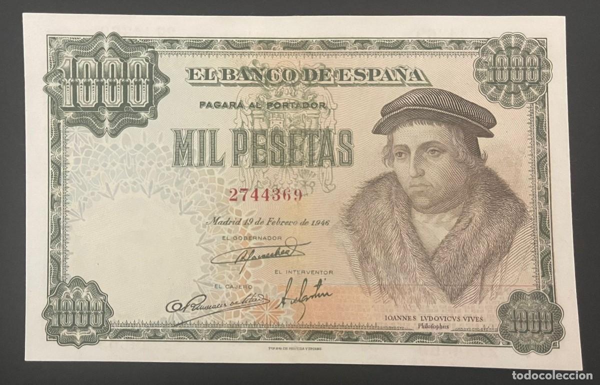 Billetes espa&ntilde;oles: CMC 1000 PESETAS 19 FEBRERO 1946 VIVES MBC+ EDIFIL 453
