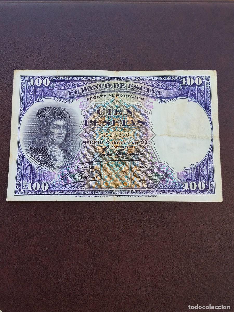 Billetes espa&ntilde;oles: BILLETE DE 100 PESETAS DE G.FERNADEZ DE CORDOBA DEL A&Ntilde;O 1931.EN ACEPTABLE ESTADO. ORIGINAL%