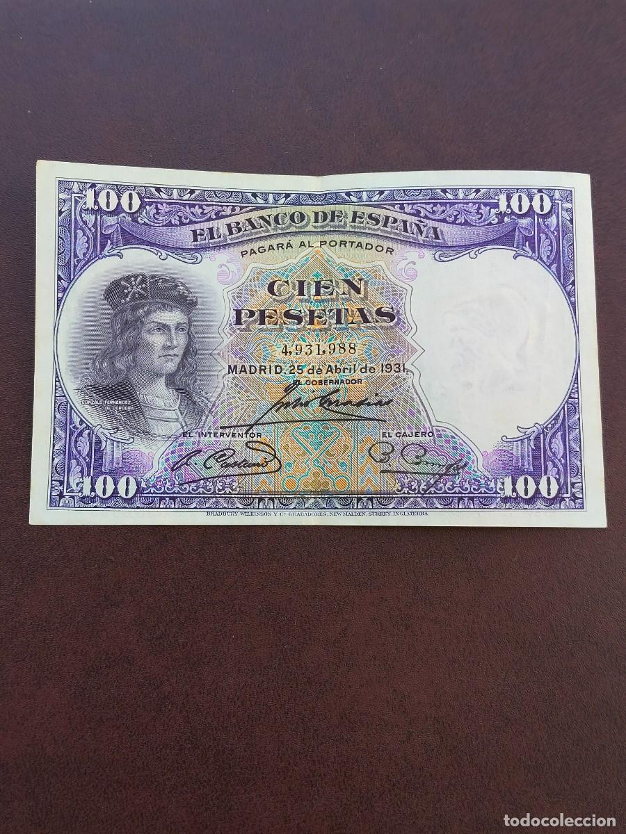 Billetes espa&ntilde;oles: BILLETE DE 100 PESETAS DE G.FERNADEZ DE CORDOBA DEL A&Ntilde;O 1931.EN BUEN ESTADO.ORIGINAL%